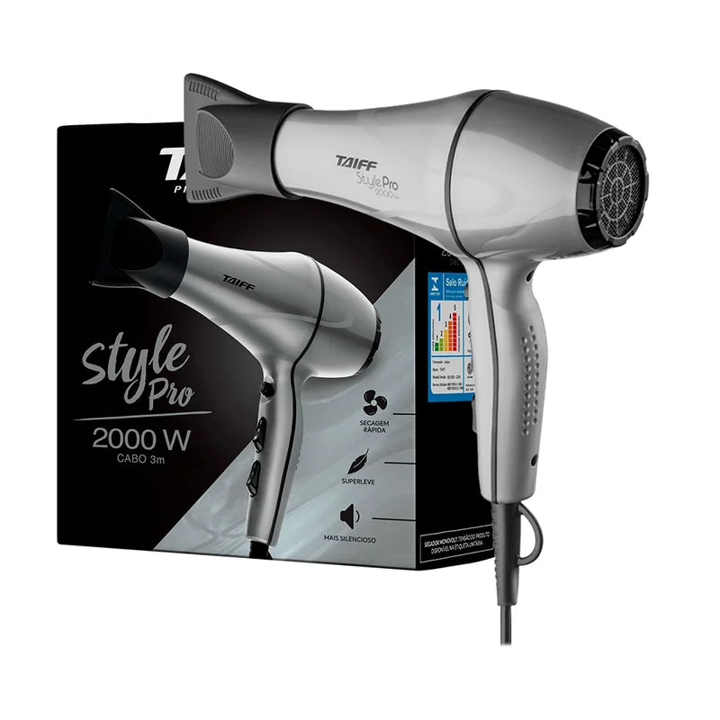 Secador Taiff Style Pro 2000W 127V Potência Profissional Performance Superior para Cabelos Incríveis e Sempre Estilosos