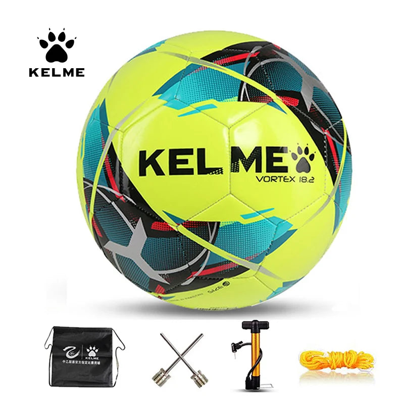 Bola de Futebol Profissional KELME TPU Tamanho 3 Tamanho 4 Tamanho 5 Vermelho Verde Gol Equipe Jogo Bolas de Treinamento Máquina de Costura 9886130.