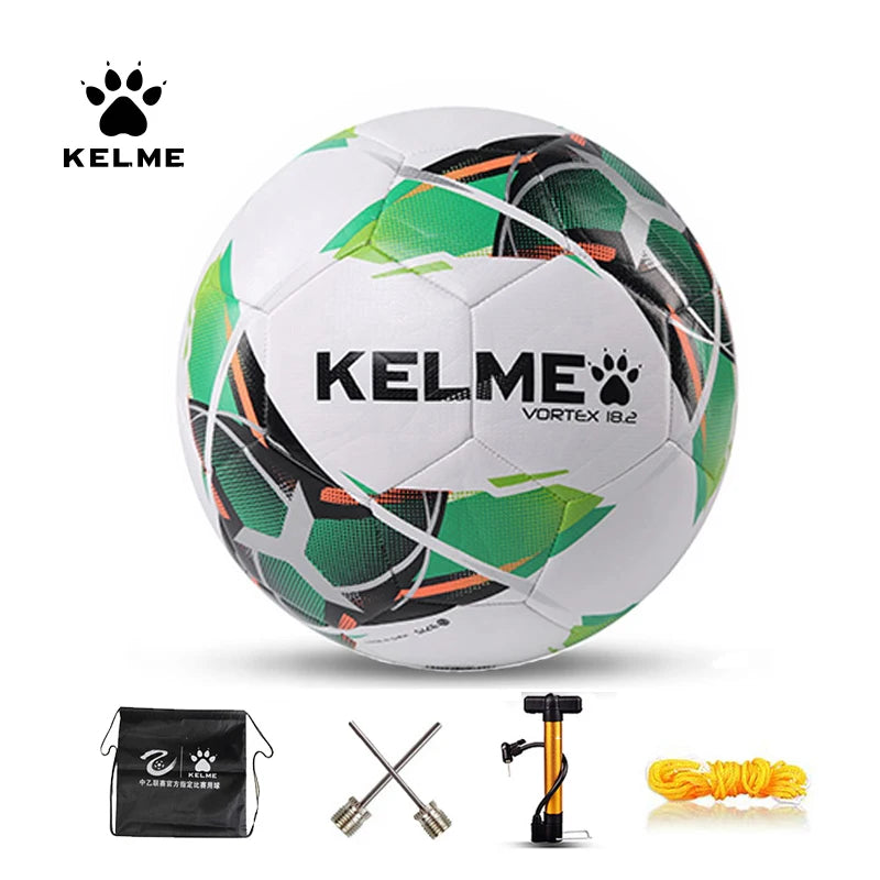 Bola de Futebol Profissional KELME TPU Tamanho 3 Tamanho 4 Tamanho 5 Vermelho Verde Gol Equipe Jogo Bolas de Treinamento Máquina de Costura 9886130.