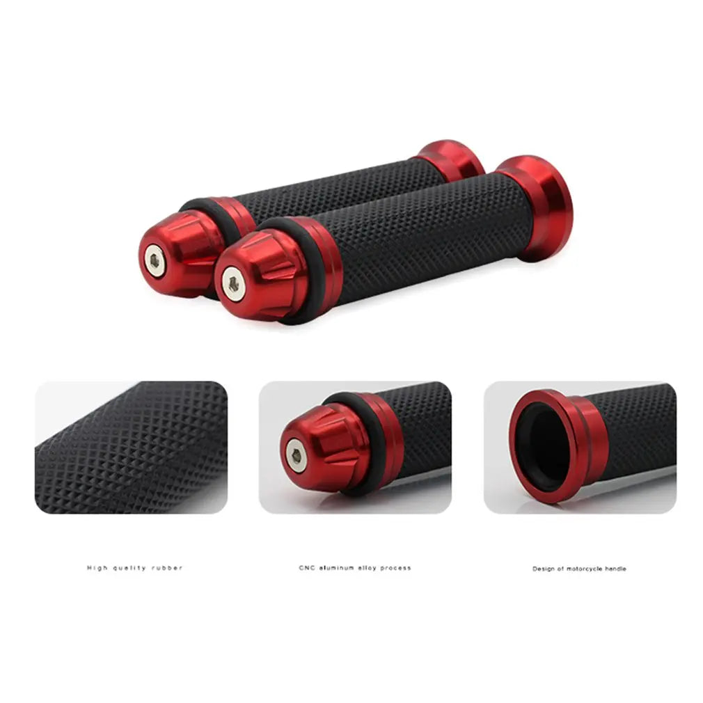 1 par de 7/8 '' antiderrapante Motocicleta apertos mão Guiador Bar Grips Bicicleta Borracha Mountain Cycle Handle Guiador Bar Grips.