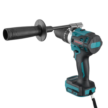 1500 W Brushless Impacto Elétrico Broca 20 + 3 Torque 3 Em 1 Chave de fenda elétrica Martelo Broca Ferramentas elétricas para Makita 18V Bateria.