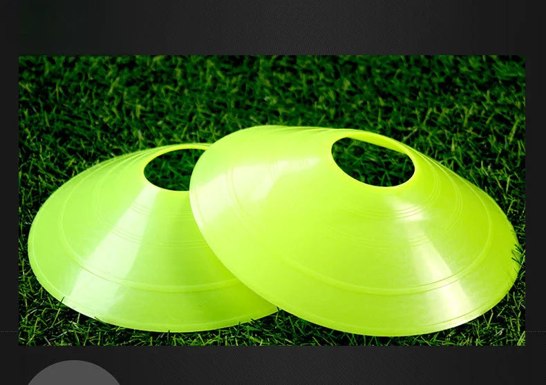 10 Pcs Treinamento de Futebol Jogo de Bola de Futebol Disco de Agilidade Conjunto de Cones de Disco Multi Esporte Treinamento Espaço Cones Com Suporte de Suporte de Plástico