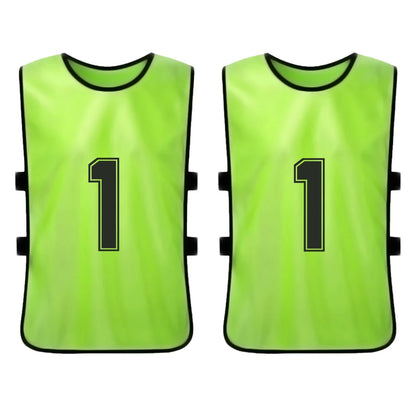 6 PCS / 2 PCS Adultos Futebol Pinnies Secagem Rápida Equipe de Futebol Jerseys Esportes Juvenis Scrimmage Equipe de Futebol Numerada Babadores Colete Esportivo.