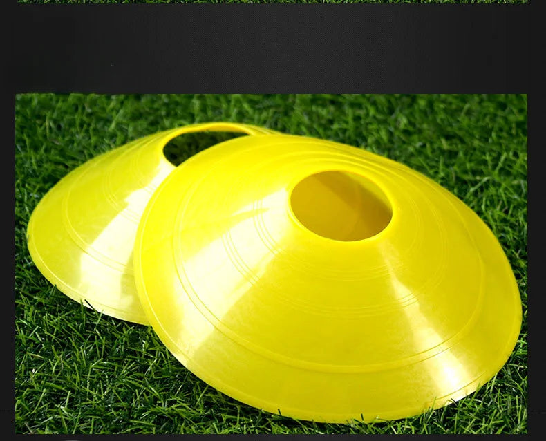 10 Pcs Treinamento de Futebol Jogo de Bola de Futebol Disco de Agilidade Conjunto de Cones de Disco Multi Esporte Treinamento Espaço Cones Com Suporte de Suporte de Plástico