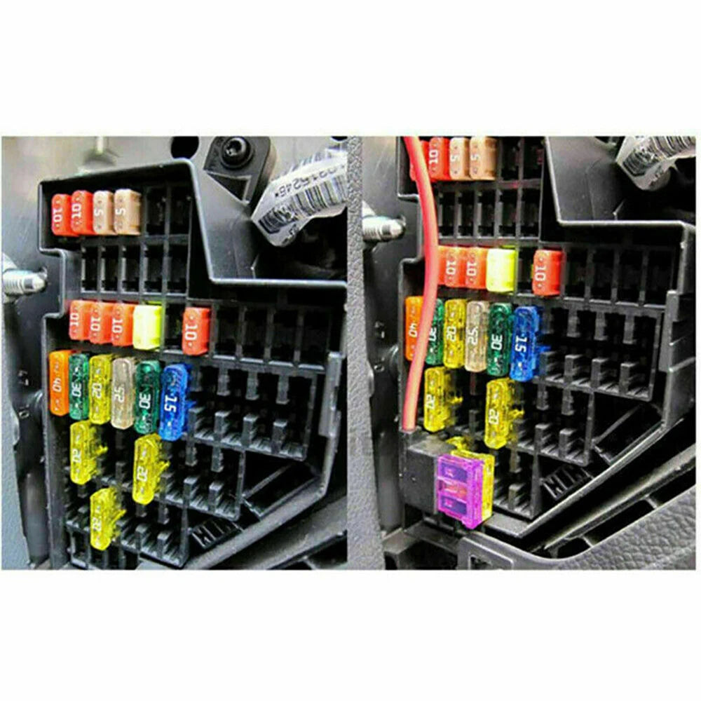 Fusível de Caminhão Automotivo, 300 Peças, Fusível de Carro 5, 7, 10, 15, 20, 25, Kit de Sortimento de 30 Lâminas para Carro, Mini Conjunto de Lâminas, Tamanho Pequeno.