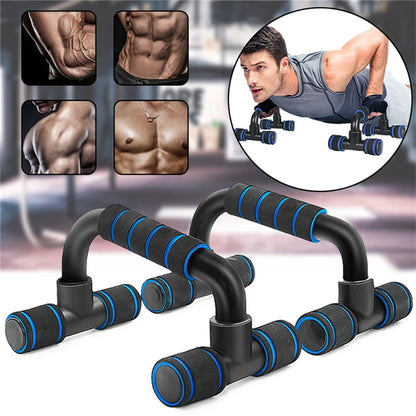 1 par em forma de I Push-up Rack Fitness Equipment Mão Esponja Grip Treinamento Muscular Push Up Bar Peito Home Gym Musculação.