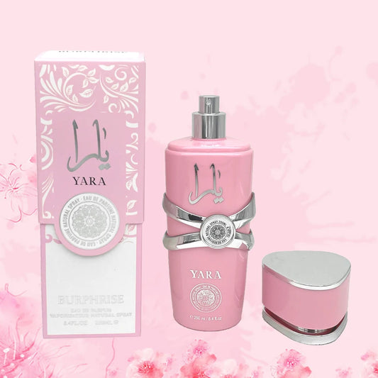 250ML 8.4FL. Perfume OZ Amber Vanilla Yara, Fragrância Gourmand de Longa Duração Eau de Parfum Spray, Perfumes Árabes Presente para Mulheres.