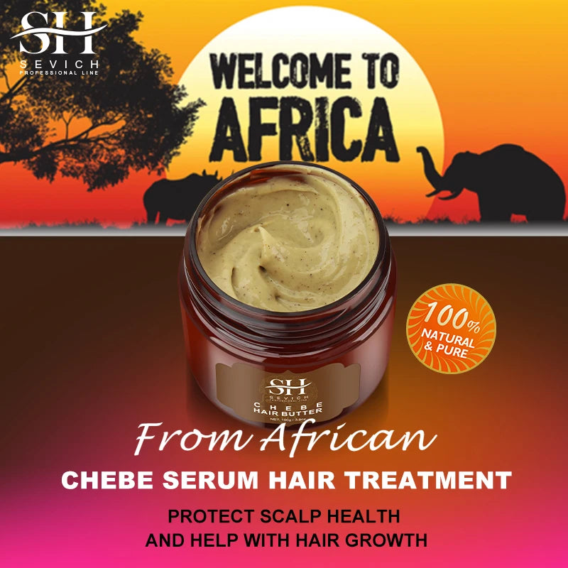 África Crazy Chebe Manteiga de Cabelo Tração Alopecia Anti-break Produtos de Crescimento Capilar Hidratar Reparação Máscara de Cabelo Seco Beleza Saúde.