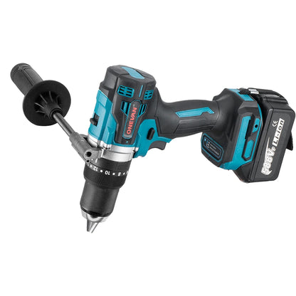 1500 W Brushless Impacto Elétrico Broca 20 + 3 Torque 3 Em 1 Chave de fenda elétrica Martelo Broca Ferramentas elétricas para Makita 18V Bateria.