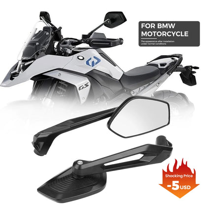 2023 Espelho retrovisor para BMW R 1250 GS F850GS R1200GS LC ADV Adventure Motocicleta NOVO R1250 GS Acessórios Espelho retrovisor lateral.