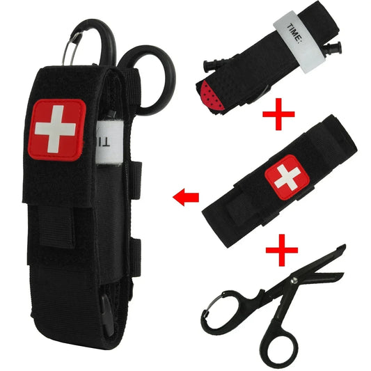 Tactical Military First Aid Kit Tourniquet Molle Survival Set Pouch Nursing Holder Medical Gear Scissors Bag Outdoor Equipment